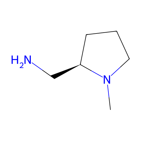 (R)-1-Methyl-2-aMinoMethylpyrrolidine结构图