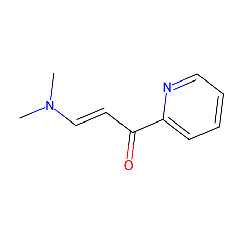 3-(二甲氨基)-1-(2-吡啶基)-2-丙烯-1-酮结构图