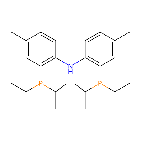 BIS[2-(DI-I-PROPYLPHOSPHINO)-4-METHYLPHENYL]AMINE,MIN.98%结构图