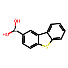 二苯并噻吩-2-硼酸(含不同数量酸酐)结构图
