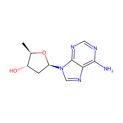 2',5'-Dideoxyadenosine结构图