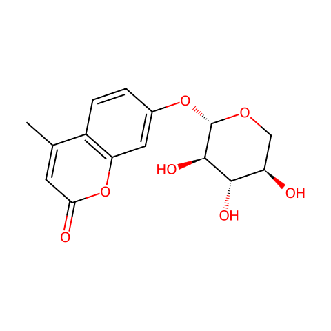 4-甲基伞形酮-β-D-木糖苷结构图
