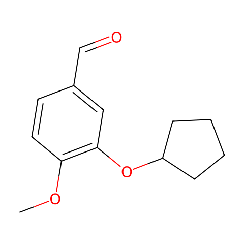 3-环戊氧-4-甲氧基苯甲醛结构图