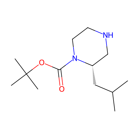(S)-1-N-Boc-Isobutylpiperazine结构图