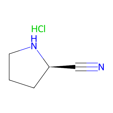 (R)-Pyrrolidine-2-carbonitrile Hydrochloride结构图