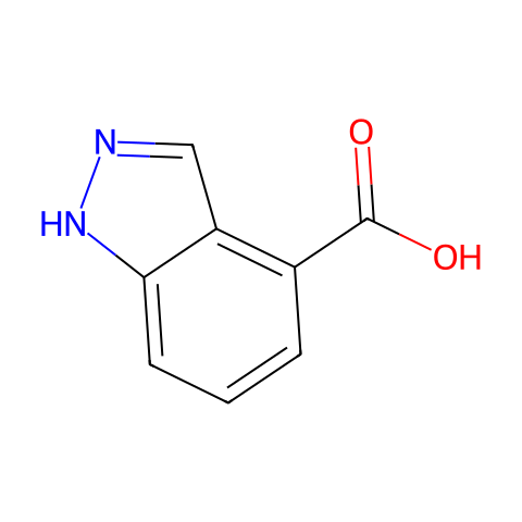 吲唑-4-羧酸结构图