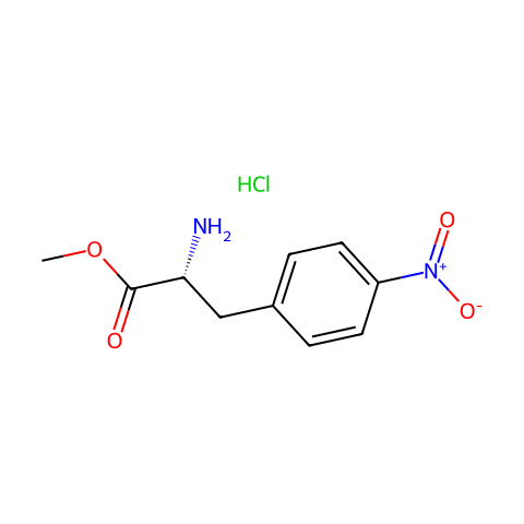 (S)-4-NITROPHENYLALANINE METHYL ESTER HYDROCHLORIDE结构图