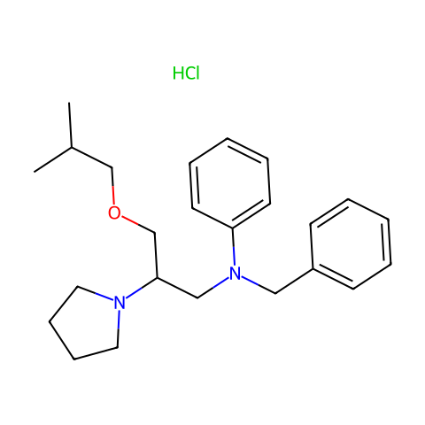 Bepridil hydrochloride结构图