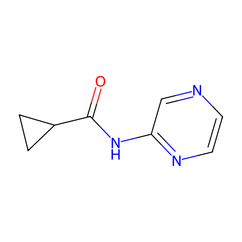 Cyclopropanecarboxamide, N-pyrazinyl- (9CI)结构图
