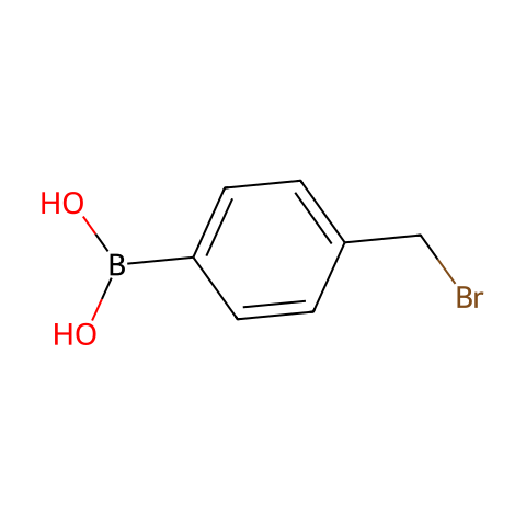 4-(溴甲基)苯硼酸结构图