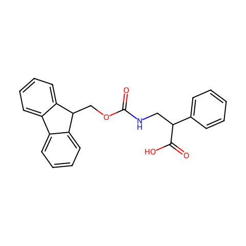 (±)-3-(FMOC-AMINO)-2-PHENYLPROPIONIC ACID结构图