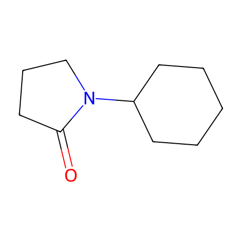 1-环己基-2-吡咯烷酮结构图