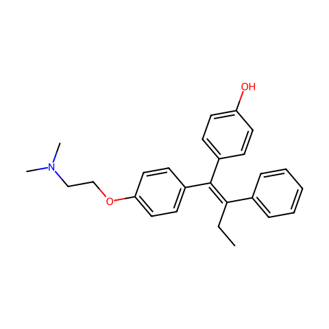 (E/Z)-4-Hydroxy Tamoxifen结构图