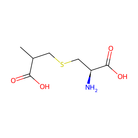 S-(2-Carboxypropyl)-L-cysteine结构图