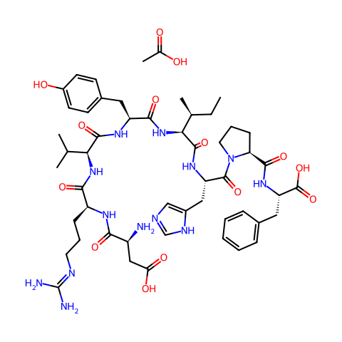 Angiotensin II human acetate结构图