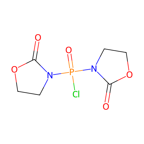 双(2-氧代-3-恶唑烷基)次磷酰氯结构图