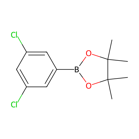 2-(3,5-二氯苯基)-4,4,5,5-四甲基-1,3,2-二氧杂戊硼烷结构图