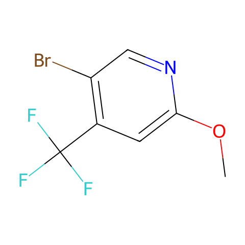 5-BroMo-2-Methoxy-4-trifluoroMethyl pyridine结构图