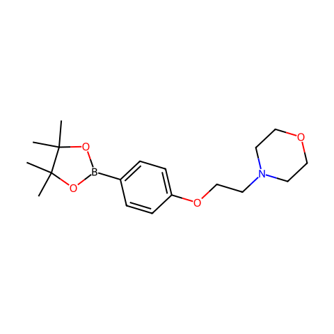 4-(2-吗啉乙氧基)苯基硼酸频哪醇酯结构图