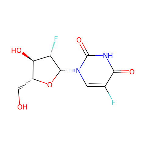2',5-difluoro-2'-deoxy-1-arabinosyluracil结构图