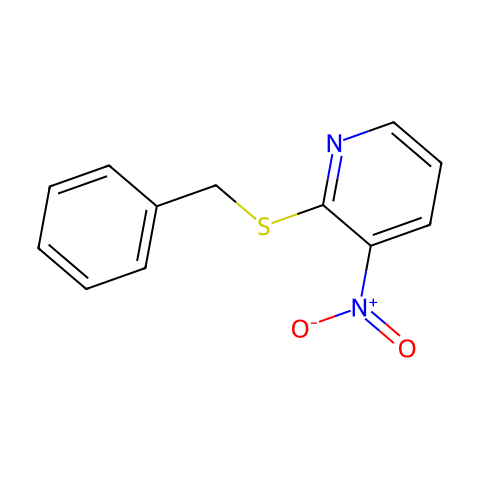 2-(苄硫基)-3-硝基吡啶结构图