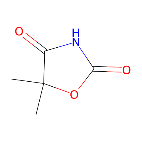 5,5-二甲基噁唑烷-2,4-二酮结构图