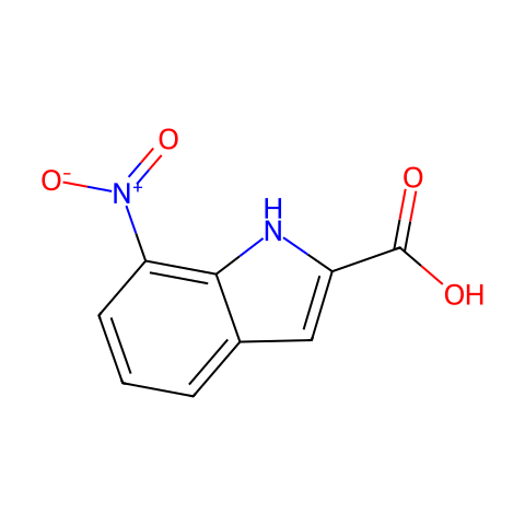7-硝基吲哚-2-羧酸结构图