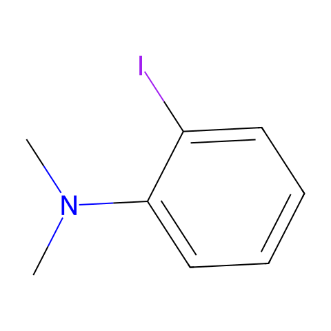 2-碘-N,N-二甲基苯胺结构图
