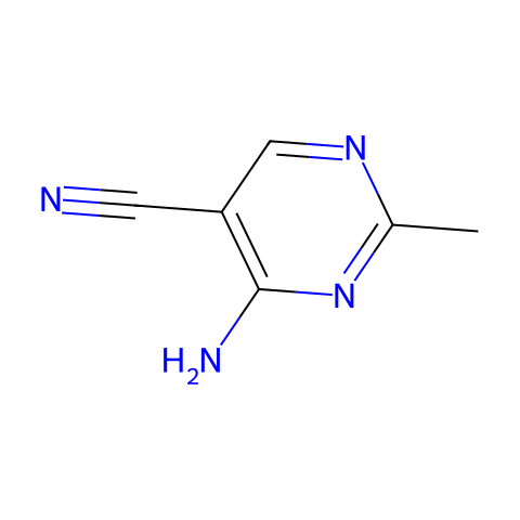 4-氨基-5-氰基-2-甲基嘧啶结构图