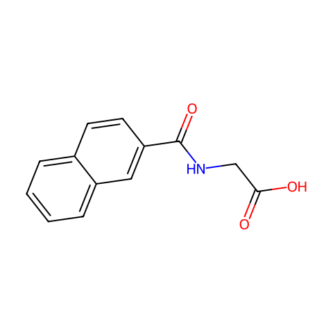 2-naphthoylglycine结构图
