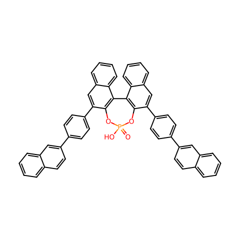(R)-3,3''-双[4-(2-萘基)苯基]-1,1''-联萘酚膦酸酯结构图