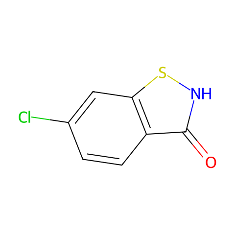 6-Chloro-1,2-benzisothiazol-3(2H)-one结构图