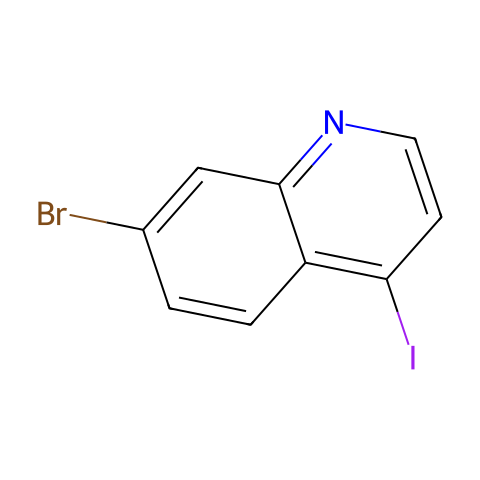 7-BROMO-4-IODOQUINOLINE结构图
