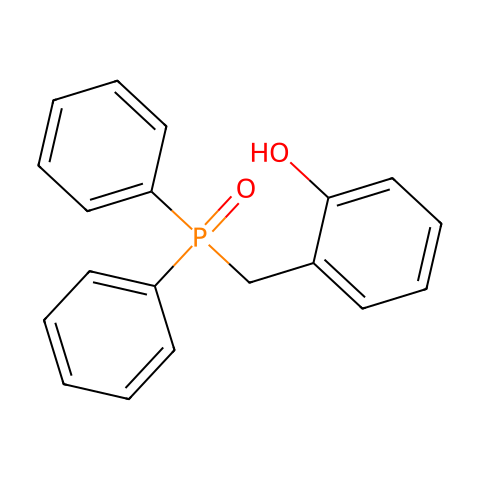 二苯基(2-羟基苯基甲基)膦氧化物结构图
