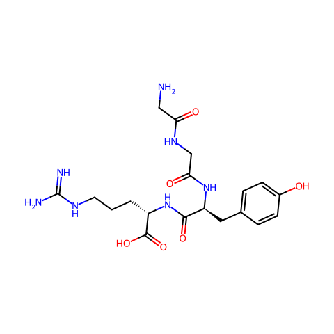 乙氨酸-乙氨酸-酪氨酸-精氨酸结构图
