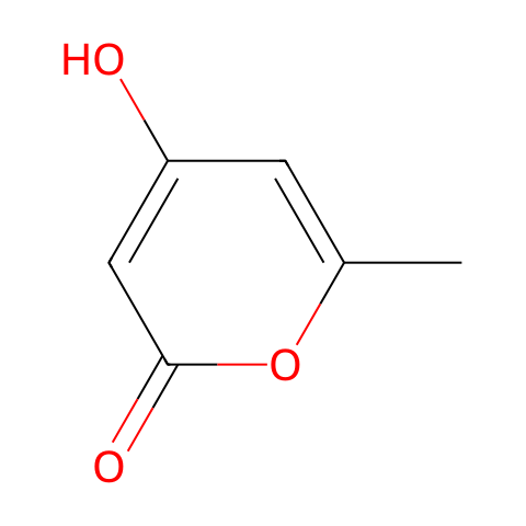 2-HYDROXY-6-METHYL-4H-PYRAN-4-ONE结构图