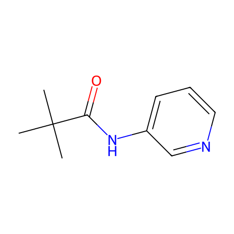 2,2-二甲基-N-(3-吡啶基)丙酰胺结构图