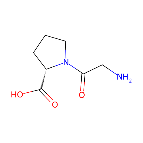 甘氨酸-L-脯氨酸结构图