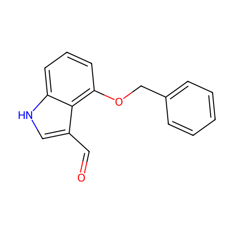 4-苯甲氧基吲哚-3-甲醛结构图