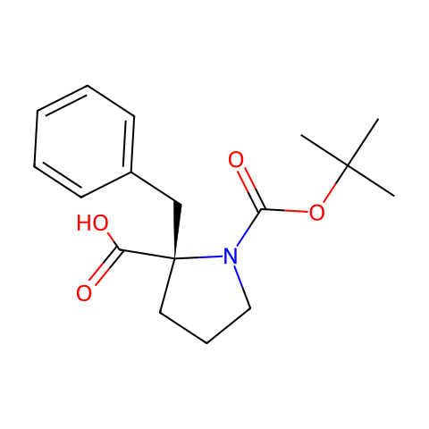(S)-1-苯甲基-N-BOC-DL-脯氨酸结构图