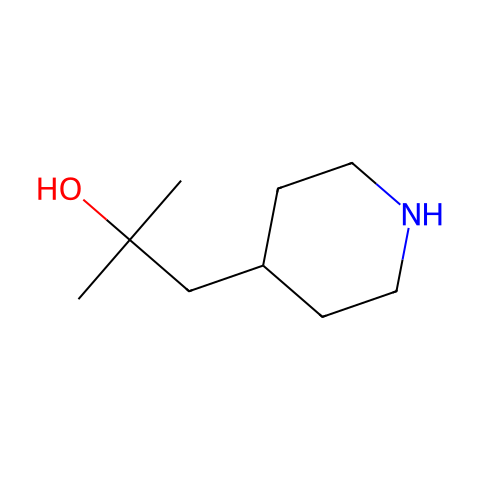 2-methyl-1-(piperidin-4-yl)propan-2-ol结构图