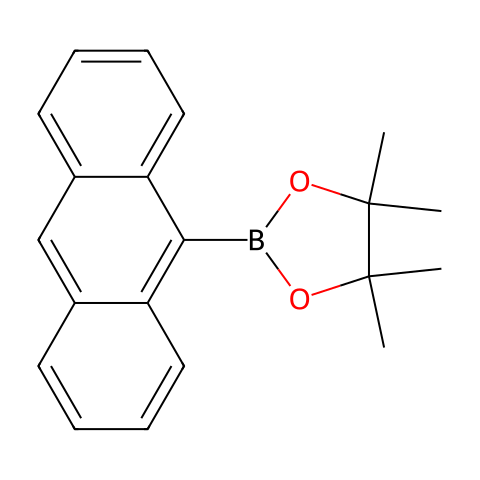 9-(4,4,5,5-Tetramethyl-1,3,2-dioxaborolan-2-yl)anthracene结构图