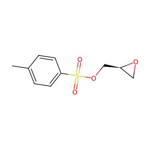 (2S)-(+)-缩水甘油基对甲苯磺酸酯结构图