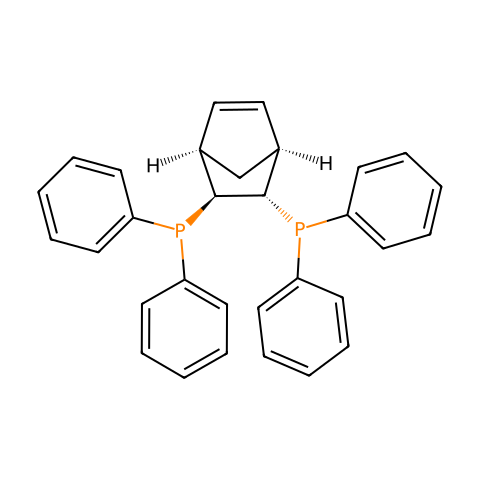 (2S,3S)-(+)-2,3-双(二苯基膦基)双环[2.2.1]庚-5-烯结构图