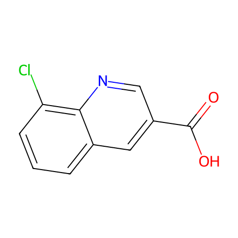 8-氯喹啉-3-羧酸结构图