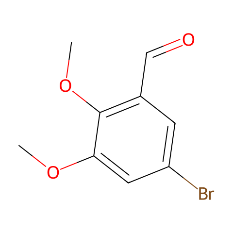 5-溴-2,3-二甲氧基苯甲醛结构图