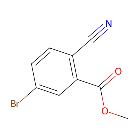 5-溴-2-氰基苯甲酸甲酯结构图