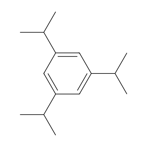 1,3,5-三异丙基苯结构图