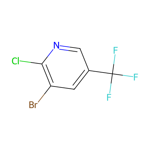 3-溴-2-氯-5-三氟甲基吡啶结构图