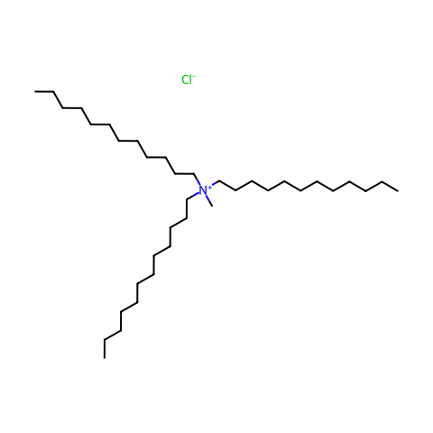 三-十二烷基甲基氯化铵结构图